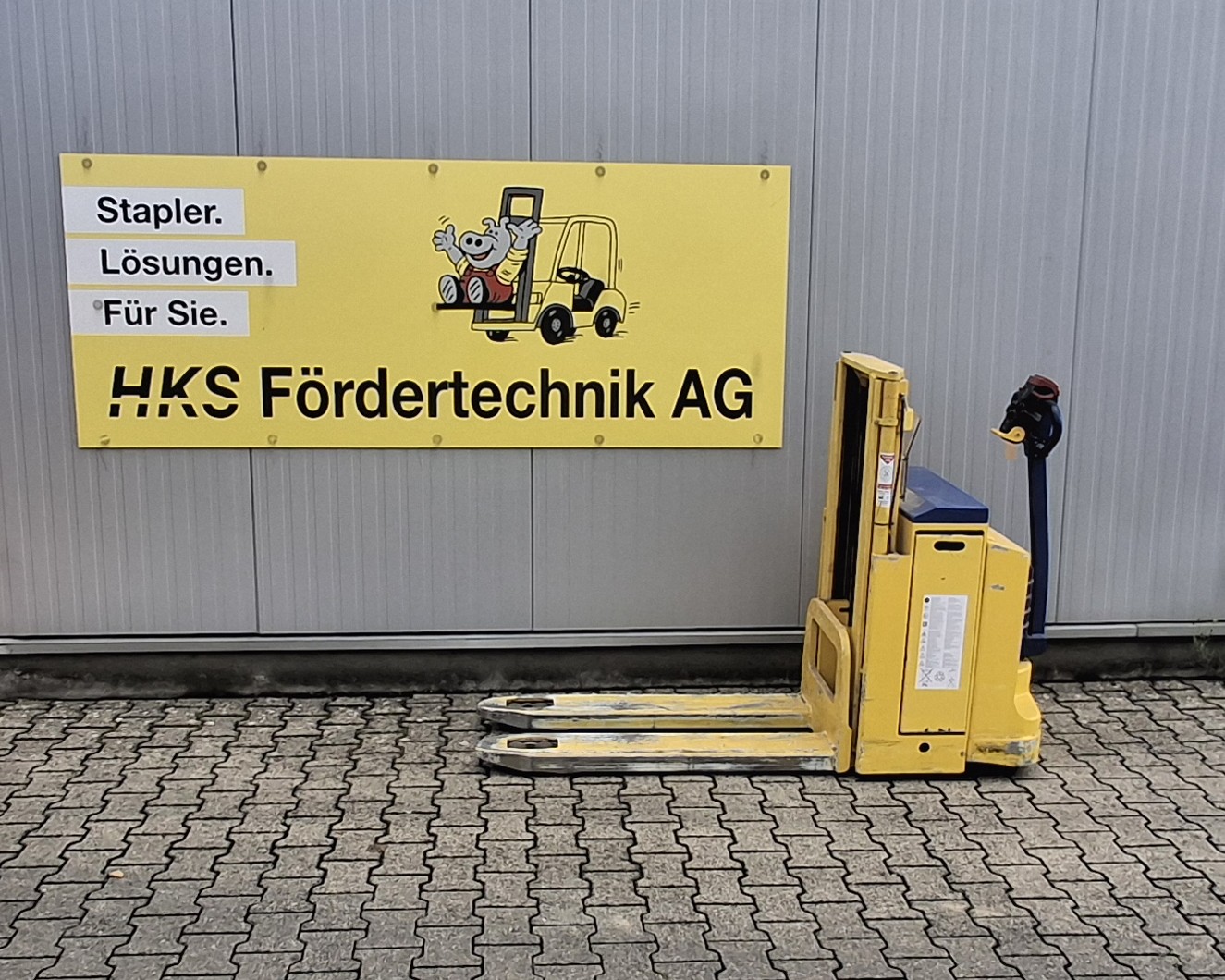 Stapler-Occasion: Stöcklin Gabelhochhubwagen EDD1000, Initialhub gebraucht Stöcklin EDD1000, Initialhub °°° Hochhubwagen